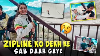 ZIPLINE KO DEKH KAR SAB DARR GAYE 😂 Aryanshi sharma [upl. by Reube634]