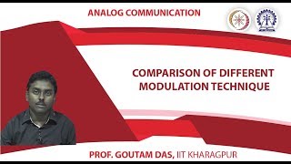 Lecture 24 Comparison of Different Modulation Technique [upl. by Baseler]