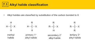 71 Alkyl halide classification [upl. by Thornton613]