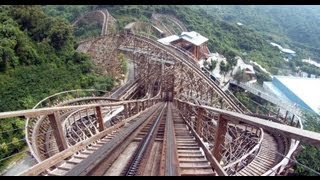 Wood Coaster POV GCI Wooden Roller Coaster Knight Valley China 木质过山车 [upl. by Coretta737]