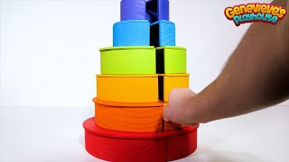 Rainbow Learning Blocks for Toddlers and Kids [upl. by Llarret]