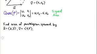 Area of Parallelogram Spanned by Two Vectors [upl. by Sandeep]