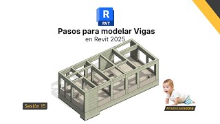 Curso Revit 2025  EST  Sesión 15  Modela correctamente tus Vigas por tramos👨‍🏫 [upl. by Devi]