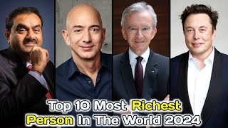 Top 10 Most Richest Person In The World 2024  Know With Monik [upl. by Bolitho55]