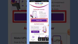 How to register yono sbi app  SBI yono new registration  yono app kaise register kare shorts [upl. by Blaire134]