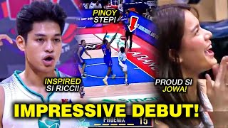 RICCI RIVERO NAGPAKITANG GILAS sa Kanyang DEBUT GAME sa PBA  TUWANGTUWA ang Kanyang GF [upl. by Aslam]