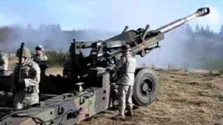 155mm howitzer US army firing some rounds [upl. by Aneekahs742]