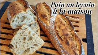 PAIN AU LEVAIN à la maison fermentation douce ma nouvelle technique [upl. by Wilden]