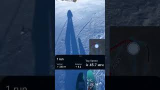 62 MPH on SKIS cruiser day fun 😁 skiing skiingresorts skitrip extremesports [upl. by Clark]