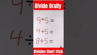 Division Tricksshorts math tips math tricks how to divide shorts divisiontricksdivide maths [upl. by Hosea932]