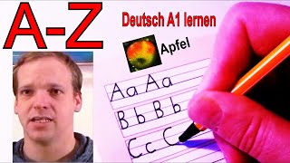 Deutsches Alphabet  Schreiben  Aussprache lernen  Anlaut  Buchstabieren  Buchstaben AZ German [upl. by Aramoy]