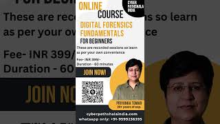 Recorded Digital Forensics Fundamentals for Beginners 1 Hr online course [upl. by Alegnat]