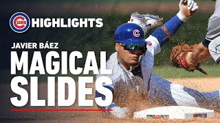 Cubs Infielder Javy Báezs Magical Slides [upl. by Aissyla92]