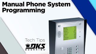 DKS Tech Tips 1830 Series Telephone Entry Systems – Manually Performing the RS232 Test [upl. by Asalocin]