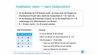 Einführung in die Aussagenlogik [upl. by Kathryn314]