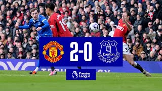 MAN UNITED 20 EVERTON  Premier League highlights [upl. by Refiffej]