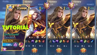 HOW TO  LANCELOT  FULL GAMEPLAY TUTORIAL  BEST TIPS amp TRICKS 2023  PERFECT BUILD amp ROTATION [upl. by Eisse]