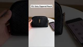 YSL Gaby Zippered Pouch in Lambskin Black bag luxurybag luxury ysl yslbag pouch [upl. by Coraline]