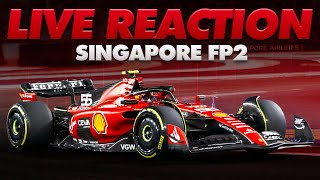 A Ferrari fan reacts to SINGAPORE FP2😮 with TELEMETRY [upl. by Nnaeerb934]