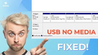 USB Flash Drive No Media How to Fix USB Drive No Media Probem  6 Solutions [upl. by Odab]