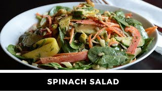 Healthy SPINACH SALAD recipe [upl. by Riek]