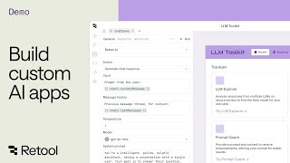 Retool AI Apps  Build custom AI apps [upl. by Assiron]