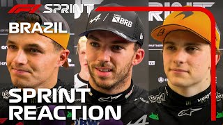 Drivers React After Sprint  2024 Sao Paulo Grand Prix [upl. by Assina]