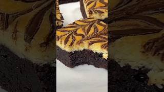 Cheesecake Brownies cakerecipe easybaking chocolatedessert [upl. by Essinger]