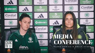 Full Celtic FC Women Media Conference  Elena Sadiku amp Kelly Clark  UWCL Preview 121124 [upl. by Yoral681]