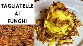 Mushroom Tagliatelle GallettiChanterelle Easy Pasta Recipe [upl. by Arbmahs]