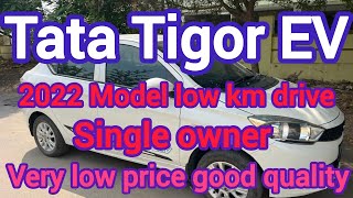 Tata Tigor EV 2022 Model single owner low kilometer derive low price good quality [upl. by Attenej585]