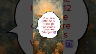 Voici la liste des 12 traits de caractère pour les vierges shorts astro [upl. by Rossy]