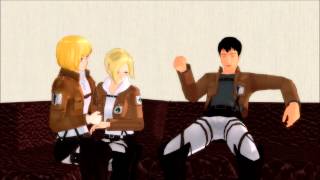 MMD Can You Feel the Love  Attack on Titan [upl. by Aiclid459]