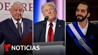 AMLO responde por la calle del medio al discurso de Trump Bukele lo esquivó  Noticias Telemundo [upl. by Anolahs]