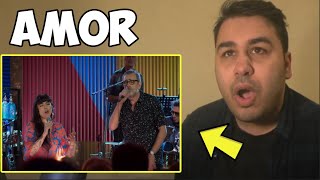 Los Auténticos Decadentes  Amor Ft Mon Laferte En Vivo REACTION [upl. by Nimzay]