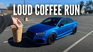 Tuned Audi RS3 Coffee Run [upl. by Ecnerol837]