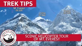 Helicopter Tour of Mt Everest  Stunning Views of Himalayas in Nepal  Trek Tips [upl. by Nacnud445]