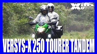 Kawasaki VERSYSX250 TOURERで林道チャレンジ！荷物満載親子ツーリング [upl. by Varney887]