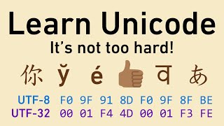 Unicode in friendly terms ASCII UTF8 code points character encodings and more [upl. by Eveivaneg]