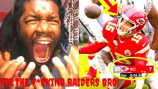 CHIEFS VS RAIDERS REACTION 2023 KANSAS CITY CHIEFS VS LAS VEGAS RAIDERS HIGHLIGHTS REACTION 2023 [upl. by Albertine]