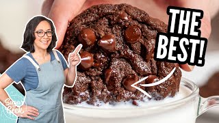 THE BEST Chewy Double Chocolate Chip Cookies [upl. by Sul]