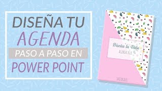 DISEÑA TU AGENDA PASO A PASO EN POWER POINT ESTILO 90S Fácil [upl. by Petronilla]