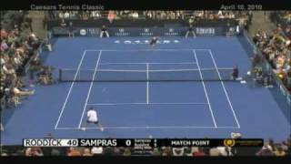 Andy Roddick vs Pete Sampras in World of Tennis  Episode 1  Segment 2 of 4 [upl. by Hale]