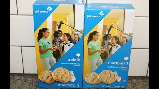 Girl Scout Cookies Trefoils vs Shortbread Blind Taste Test [upl. by Vitale668]