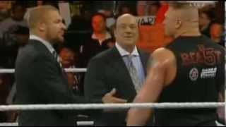 Brock Lesnar Returns to Destroy Mark Henry WWE Raw 301213 [upl. by Lenoel]