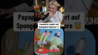 Papaplatte reagiert auf Spongebob Hopecore😂 papaplatte clips spongebob hopecore [upl. by Nyrek]