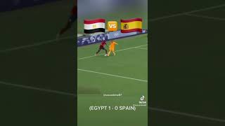 Egypt vs Spain Highlights football egypt spain futbol olympics paris2024 goal soccer fyp w [upl. by Tildi]