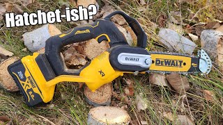 DEWALT 20V 8quot Brushless Pruning Chainsaw Review DCCS623B DCCS623L1 [upl. by Bushey]