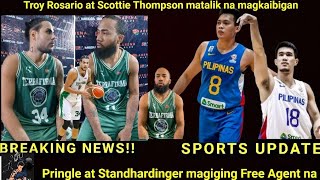 Former Ginebra Stanley Pringle free agent na at Christian Standhardinger aalis na sa PBA [upl. by Husha]