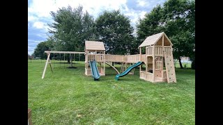 Swing Set Installation of a Triumph Play Systems set [upl. by Ikin]